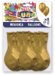 Luna Arany színű parti lufi szett 8db-os (000088938)