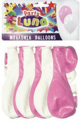 Luna Luna: Party Lufi rózsaszín és fehér színben 24db (000088931)