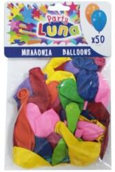 Luna Színes party lufi 24cm-es 50db-os szett (000088901) - jatekshop