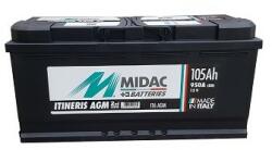 Midac Itineris AGM Start-Stop 105Ah 950A right+