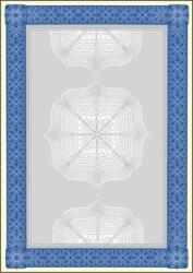 SIGEL Előnyomott papír, A4, 185 g, SIGEL "Oklevél", kék DP490 (DP490)