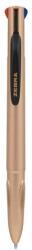 Zebra Golyóstoll, 0, 37 mm, nyomógombos, négyszínű, ZEBRA "Smooth", rose gold (81460) - pcx