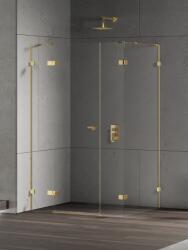 NEW TRENDY Eventa Gold Shine cabină de duș 110x90 cm dreptunghiular auriu luciu/sticlă transparentă EXK-4780 (EXK4780)