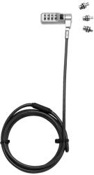 DICOTA Universal Security Cable Lock, 3 Exchangeable heads fits all slots, combination (D31713) (D31713)