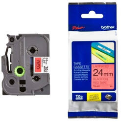 Brother TZe-451 PIROS ALAPON FEKETE LAMINÁLT 24MM/8M EREDETI SZALAG (TZE451)