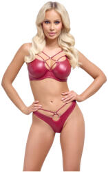 Cottelli Collection Party - fényes hatású melltartó szett (piros) (22142373231) - szexshop