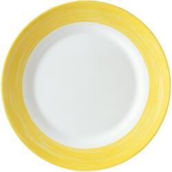 Arcoroc Brush lapos tányér, ø: 155 mm, sárga