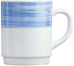 Arcoroc Brush fülű bögre, űrtartalom: 0, 25 liter, kék