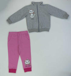 Asti 2 részes pamut kislány szabadidő szett Marie cica mintával