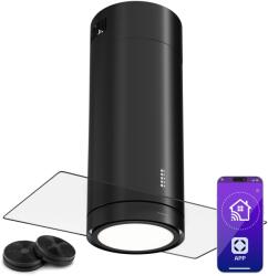 Klarstein Beretta Premium Smart, hotă tip insulă, 544 m³/h, aparat, extracție/recirculare, LED, filtru cu carbon activat (CGCH3-BerettaPr-38BK) (CGCH3-BerettaPr-38BK) - klarstein Hota