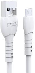 PZX Кабел PZX V147, от USB A(м) към USB Micro B(м), 2m, бял (V147)