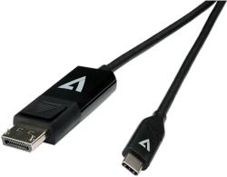 V7 USB 3.0 Type C DisplayPort 1.2/1.2a Átalakító Fekete 2m V7UCDP-2M (V7UCDP-2M)