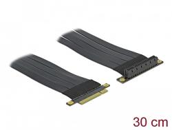 Delock PCI Express Riser kártya x8 - x8 hajlékony kábellel, 30 cm (85766) - dellaprint