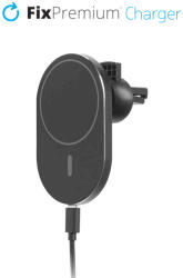 FixPremium - Autótöltő MagSafe-rel V2, fekete