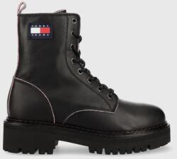 Tommy Jeans bakancs Urban Tommy Jeans Piping Boot fekete, női, platformos - fekete Női 41