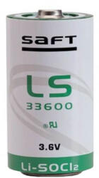 Saft Lítium elem D ER34615 / LS33600 17Ah 3, 6V (LS3360)