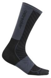 Icebreaker Merino Run+Ultralight Crew Men Șosete BLACK/GRAPHITE XL