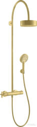 Hansgrohe AXOR CITTERIO Showerpipe termosztátos zuhanyrendszer, szálcsiszolt sárgaréz hatású 39670950 (39670950)