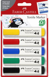 Faber-Castell Textílfilc készlet 5db-os standard szinek BL. FABER-CASTELL (159520) (159520)