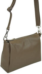 maxmoda Cara kisméretű, női taupe színű bőr kézitáska, válltáska 27 × 17, 5 cm (MM-1212-T)