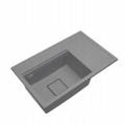 Gamma Quadro 8151 balos gránit mosogató, szifonnal, szürke, beépíthető (ZLE000188)