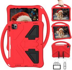  Husa pentru copii KIDDO pentru Apple iPad Pro 11 2024 / M5 2025 rosie