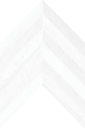 Seramiksan Gresie portelanata tip parchet Nordik White Fishbone 941301, 40x60 cm, alb (8698541051425)