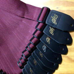 GHS A8WINE gitár heveder, nylon, borvörös - opushangszer