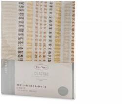 EUROFIRANY Print2 mintás gumis lepedő Mustársárga 220x200 cm + 30 cm