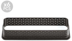 Silikomart Rame Termoplastic Microforate 12 x 3.5 x H 2 cm, Dreptunghiulare, Set 6 bucati (52.276.20.0165)