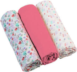 BabyOno Muslin pelenka - Szuperpuha 3 db - Rózsaszín