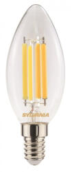 SYLVANIA ToLEDo RT CANDLE V6 CL SL E14 6W (60W) 806lm 2700K (melegfehér) 827 LED-es design fényforrás