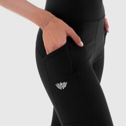 Iron Aesthetics Colanți pentru damă cu talie înaltă POCKET- Iron Aesthetics, negri: Neagră L (P1648A10086)