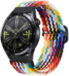 BSTRAP Elastic Nylon curea pentru Xiaomi Amazfit GTR Mini, rainbow