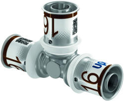 Uponor S-Press PLUS egál T-idom ötrétegű csőhöz, 16 mm (1070560)