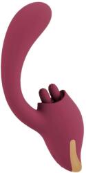 Javida - nyelves 2in1 vibrátor (piros) - vagyaim