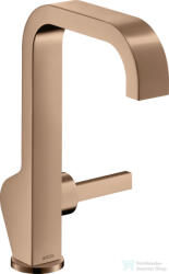 Hansgrohe AXOR CITTERIO magasított mosdó csaptelep leeresztő nélkül, polírozott vörös arany hatású 39037300 (39037300)