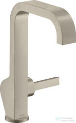 Hansgrohe AXOR CITTERIO magasított mosdó csaptelep leeresztő nélkül, szálcsiszolt nikkel 39037820 (39037820)