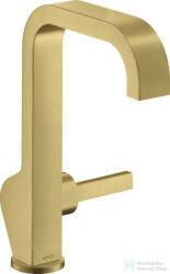 Hansgrohe AXOR CITTERIO magasított mosdó csaptelep leeresztő nélkül, szálcsiszolt sárgaréz hatású 39037950 (39037950)