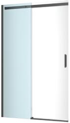 Excellent Rols zuhanyajtók 140 cm tolható fekete matt/átlátszó üveg KAEX. 2612.1400. LP2/2. BL (KAEX26121400LP22BL)