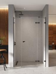NEW TRENDY Eventa Black Chrome zuhanyajtók 170 cm dönthető fekete fényes/átlátszó üveg EXK-6144 (EXK6144)