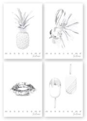 Pigna Füzet A/4 vonalas PIGNA 38 lapos Monocromo Silver vegyes, minta nem választható (02330571R)