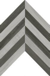 Seramiksan Gresie portelanata tip parchet Nordik Dark Grey Mix Motif Fishbone 941311, 40x60 cm, gri (8698541051500)