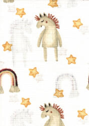 Mintás textil pelenka 1db-os - lovacska csillagokkal