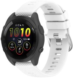  RUBBER Curea din silicon Garmin Forerunner 265S alb