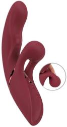 Javida 2 Function Rabbit - akkus csiklókaros vibrátor (piros) - erotikashow