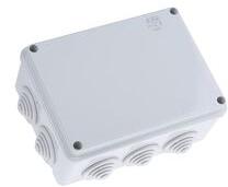 ABB Kötődoboz falonkívüli műanyag 153mm x 110mm 66mm szürke teli fedél-fedél IP55 System Pro E ABB - M008220000 (M008220000)