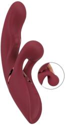 Javida 2 Function Rabbit - akkus csiklókaros vibrátor (piros) - shop