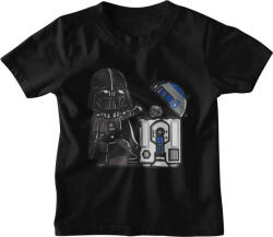  Darth Vader & R2-D2 - Gyerek Póló (gyepolo8)