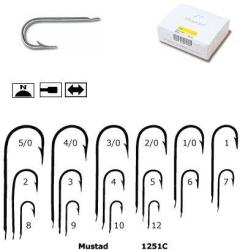 Mustad Carlig MUSTAD 1251C cu tija lunga si protectie anticoroziva, Nr. 4 (M.1251C.4)